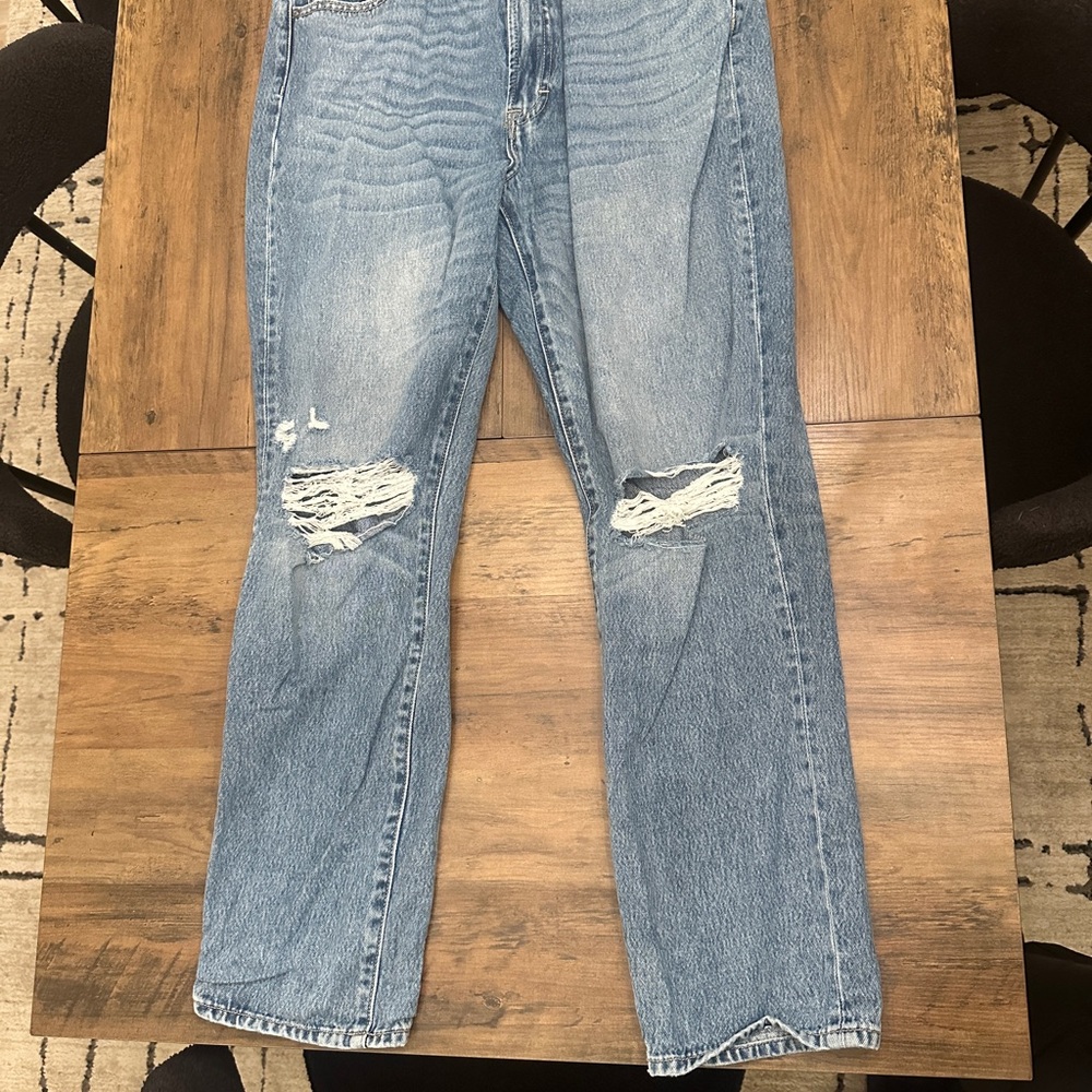 Women's Straight Leg Jeans - Blue